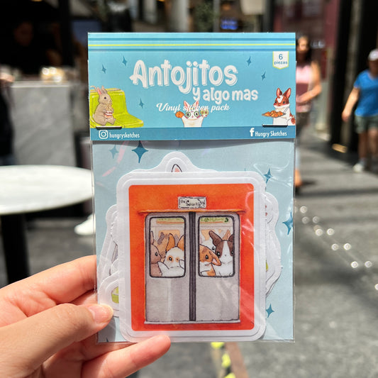 "Antojitos y algo mas" Vinil Sticker Set