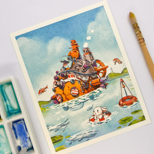 Print "Barco Submarino"