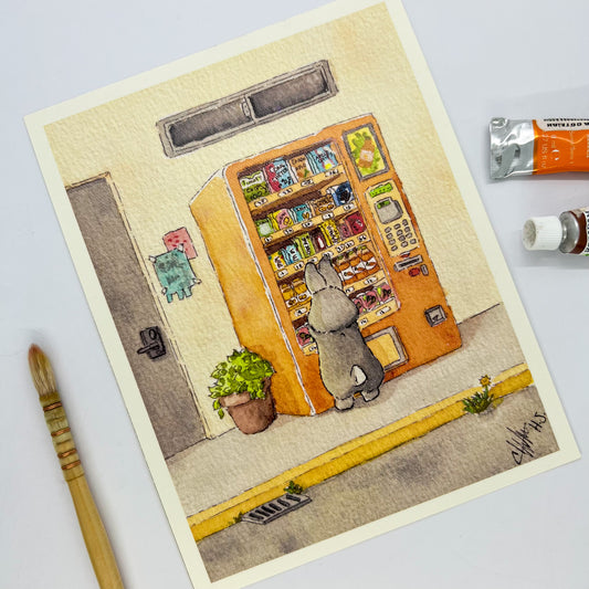 Print "Vending Machine"