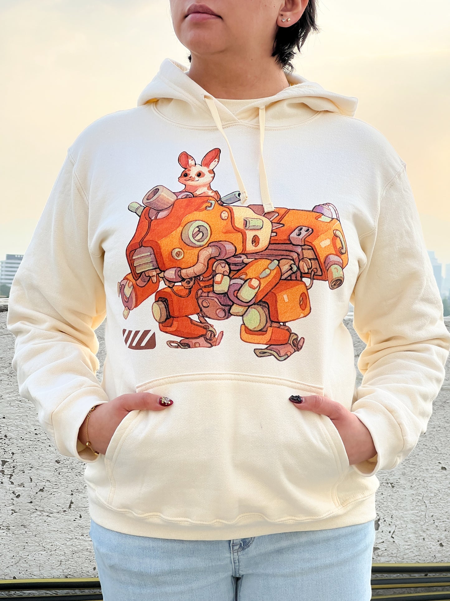 Sudadera Robot Naraja